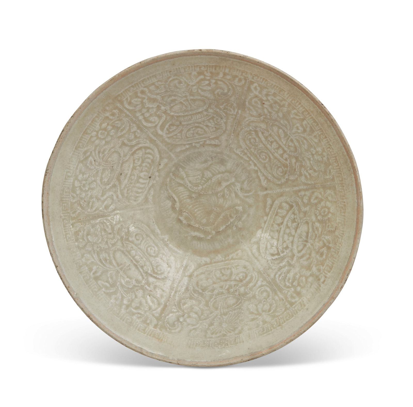 A CHINESE INCISED QINGBAI WARE BOWLA