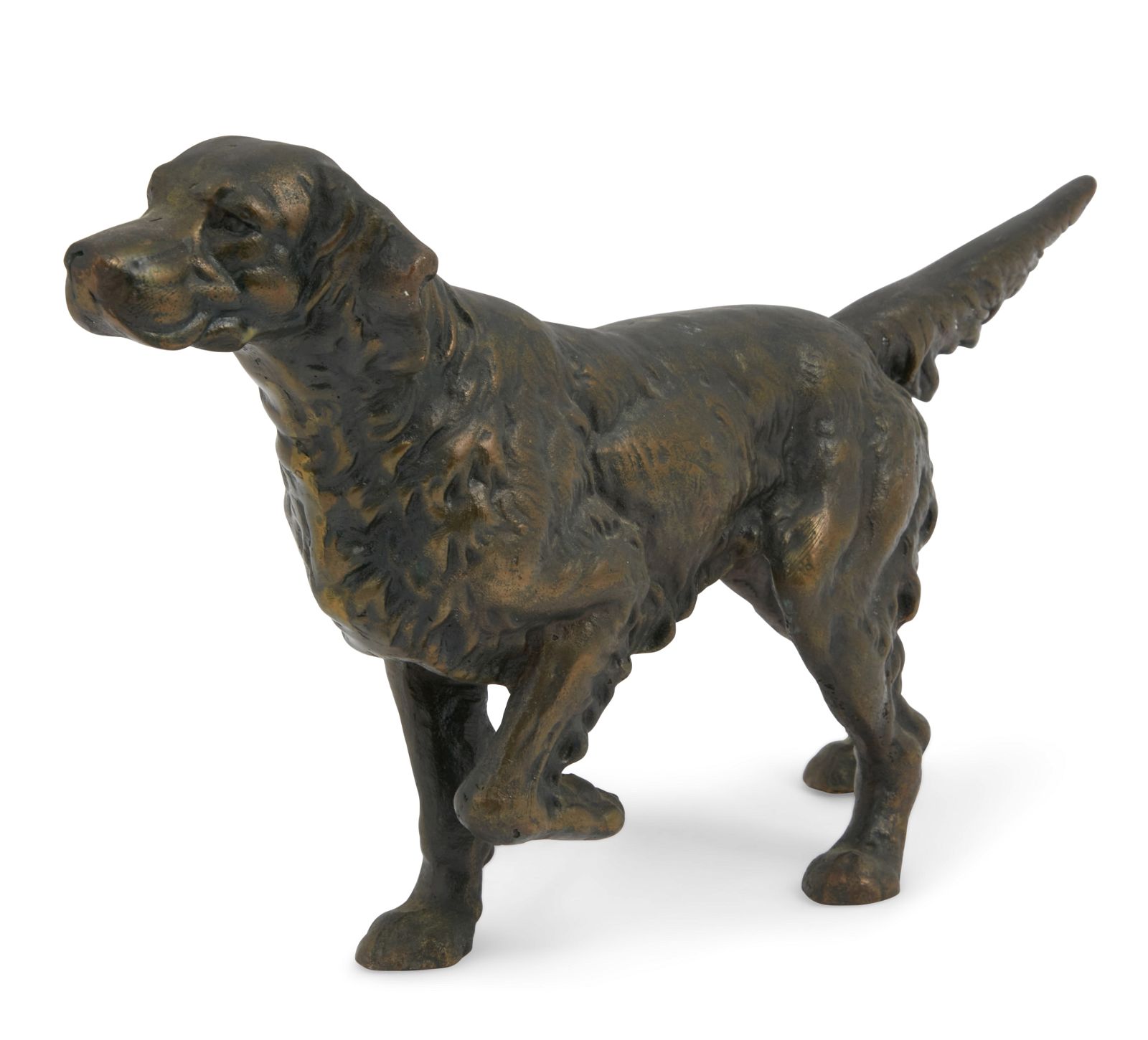 A PATINATED BRONZE POINTER DOG 2fb3c4e