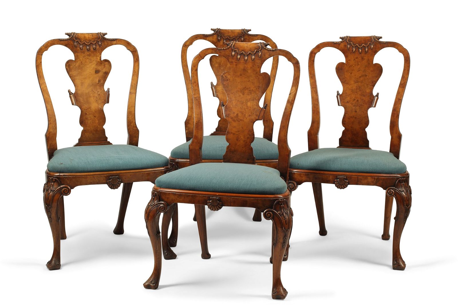 FOUR GEORGE II STYLE DINING CHAIRSA 2fb3cff