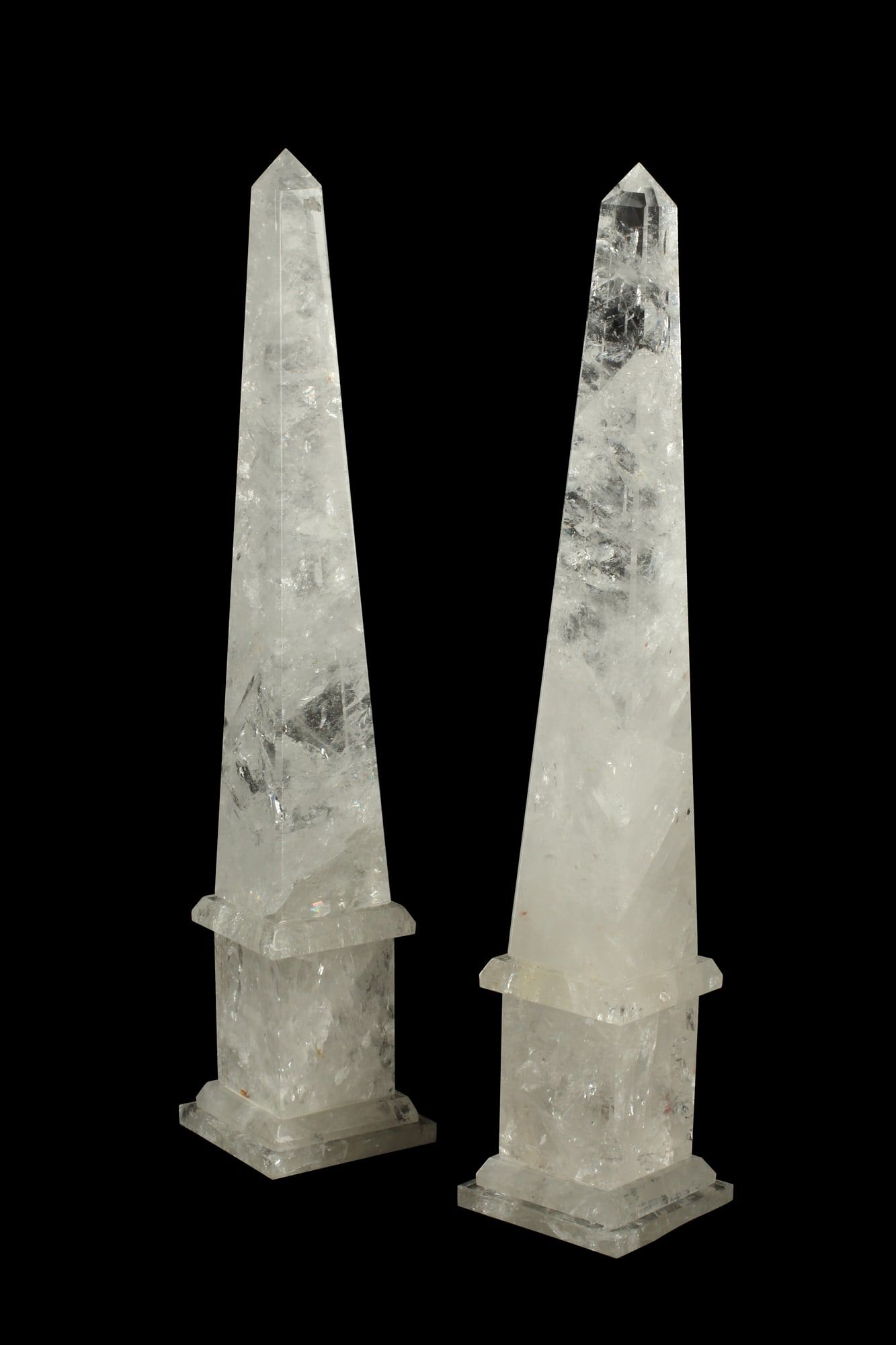 A PAIR OF NEOCLASSICAL STYLE CRYSTAL 2fb3d5e