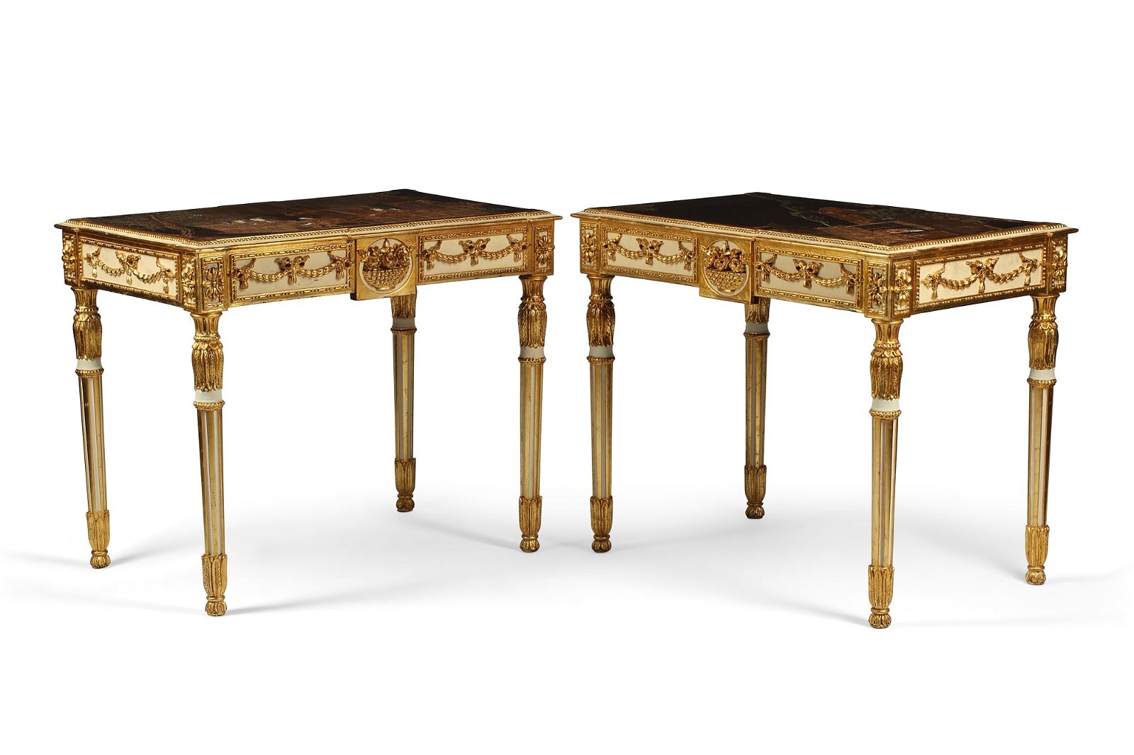 A PAIR OF LOUIS XVI STYLE CENTER 2fb3d13