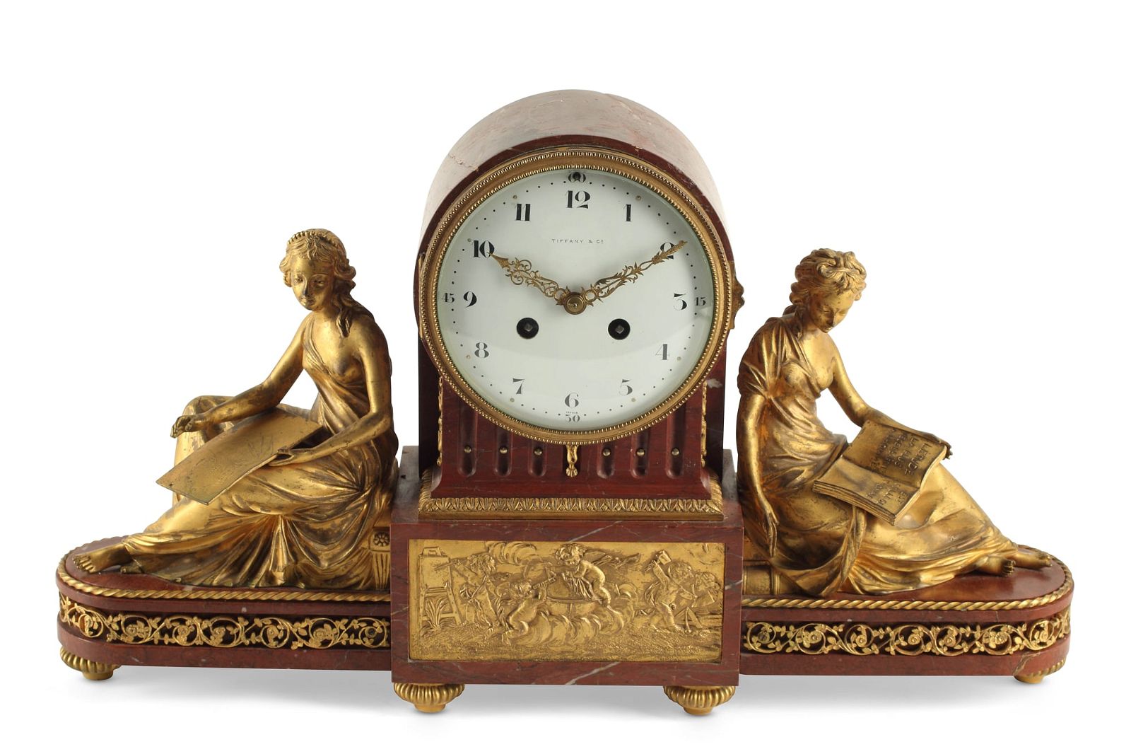 A FRENCH GILT AND ROUGE MARBLE 2fb3e0d