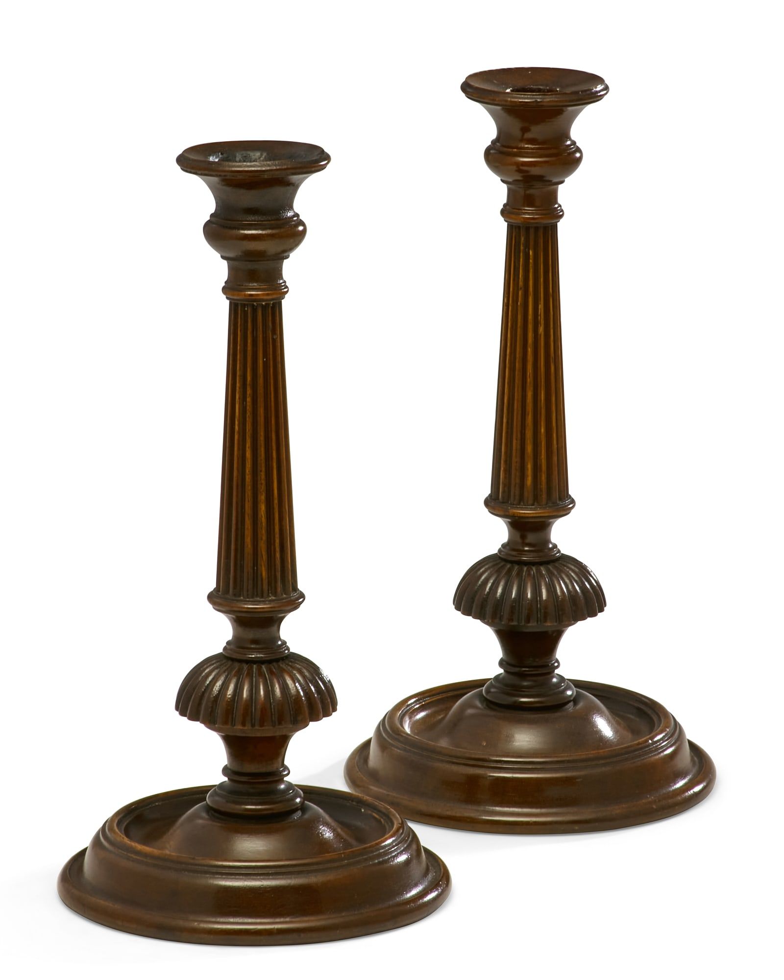 A PAIR OF GEORGE III STYLE MAHOGANY