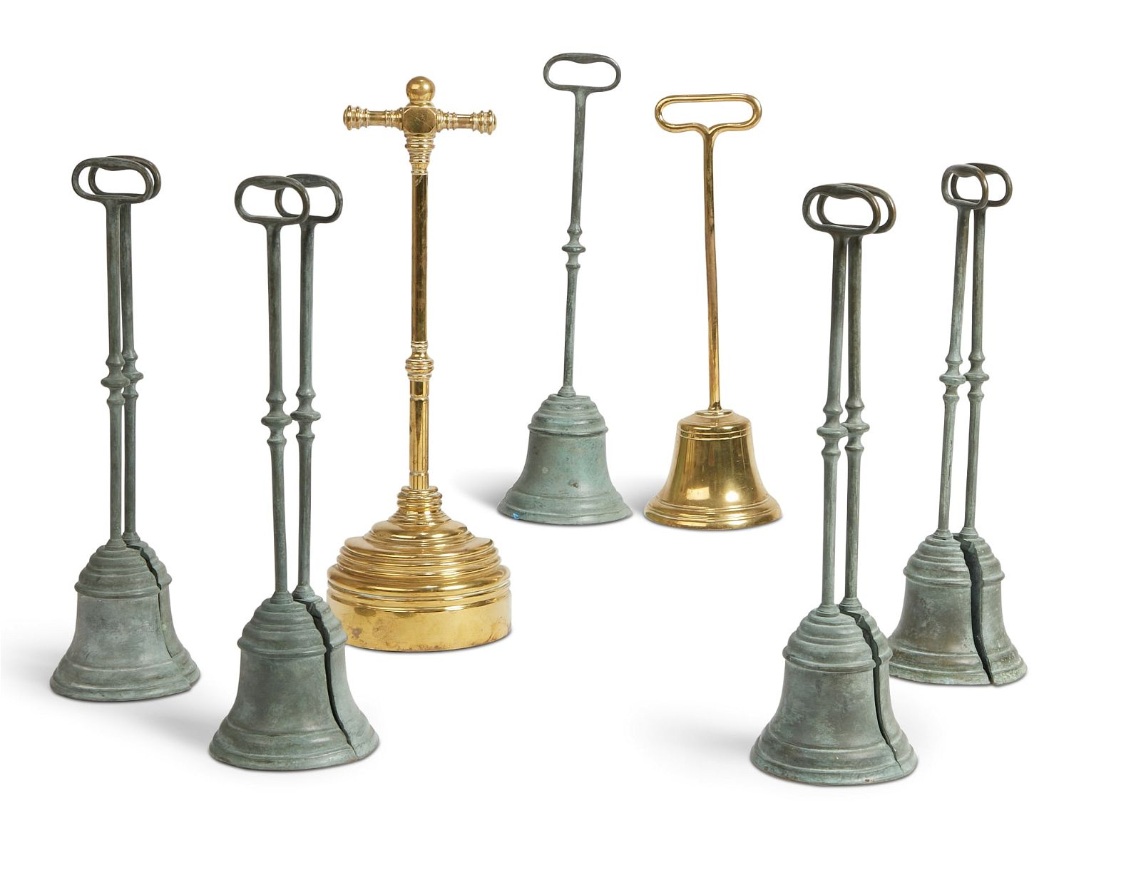 ELEVEN BRONZE AND BRASS DOORSTOPS  2fb3f5a