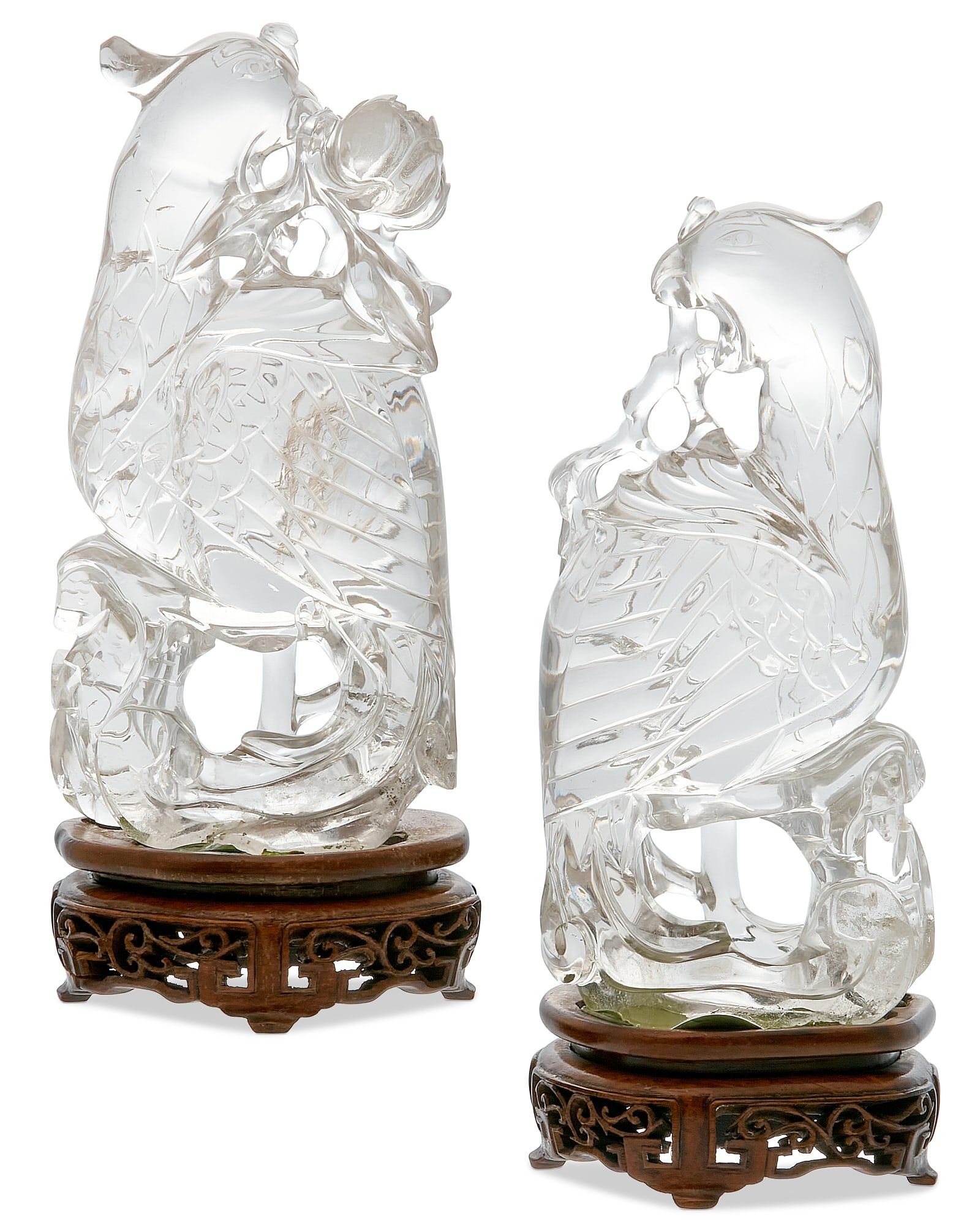 A PAIR CHINESE OF ROCK CRYSTAL 2fb3f9e