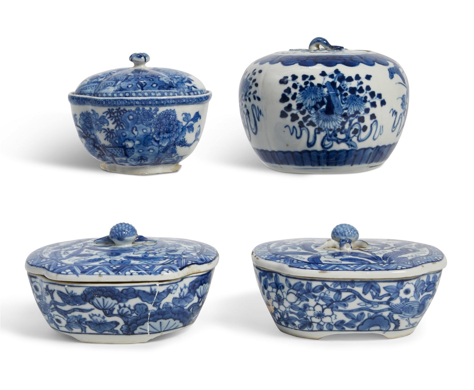 A GROUP OF ASIAN PORCELAIN COVERED 2fb3fbc