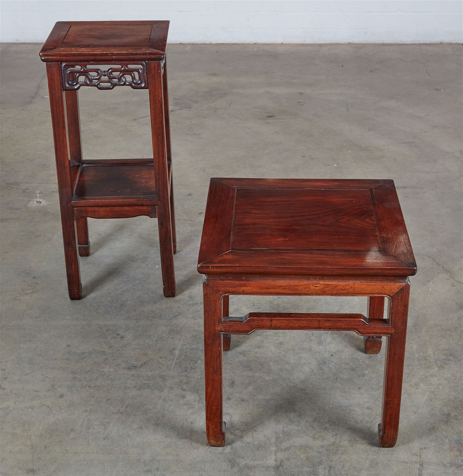 TWO CHINESE EXPORT HARDWOOD TABLESTwo 2fb4020