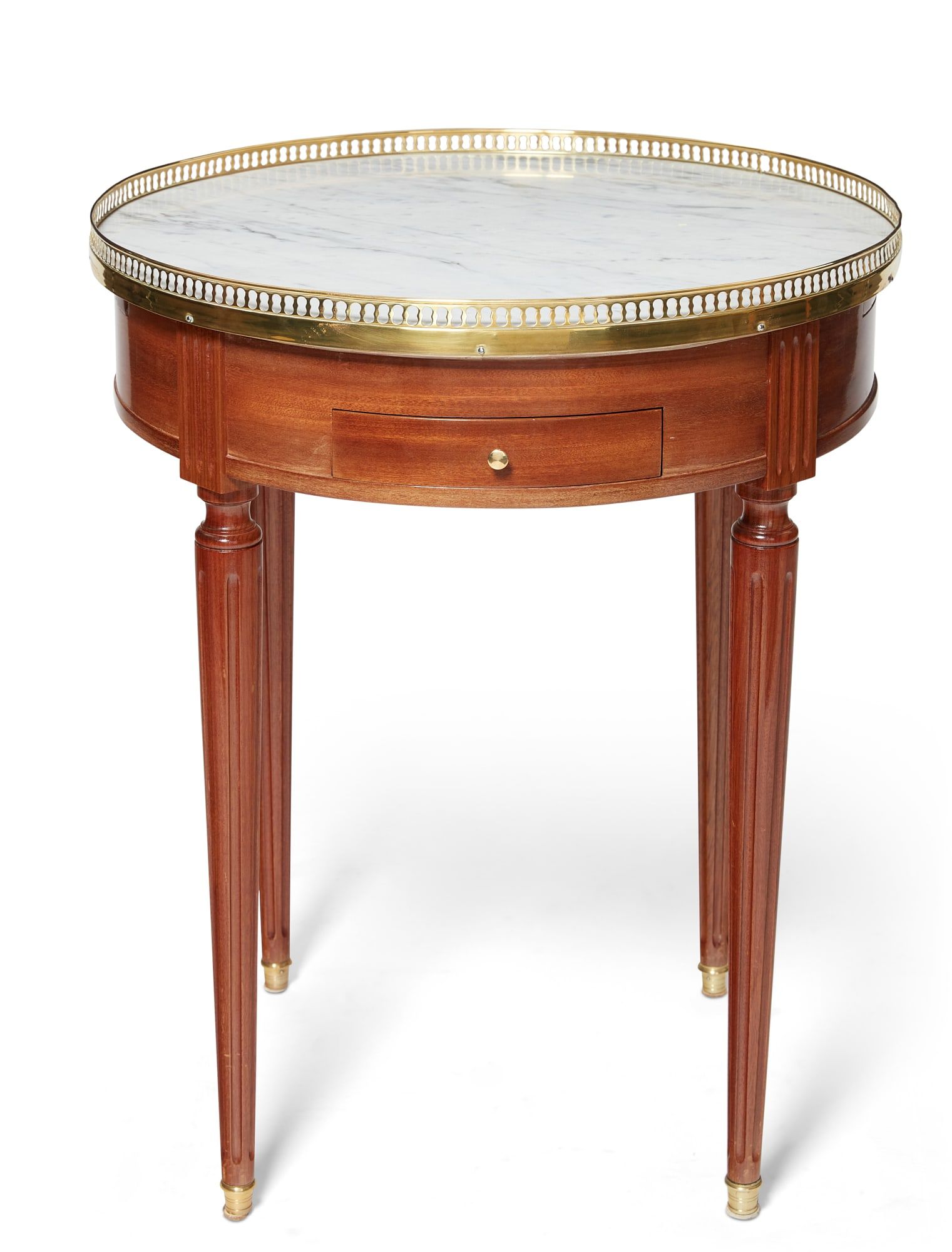 A LOUIS XVI STYLE MAHOGANY BOUILLOTTE