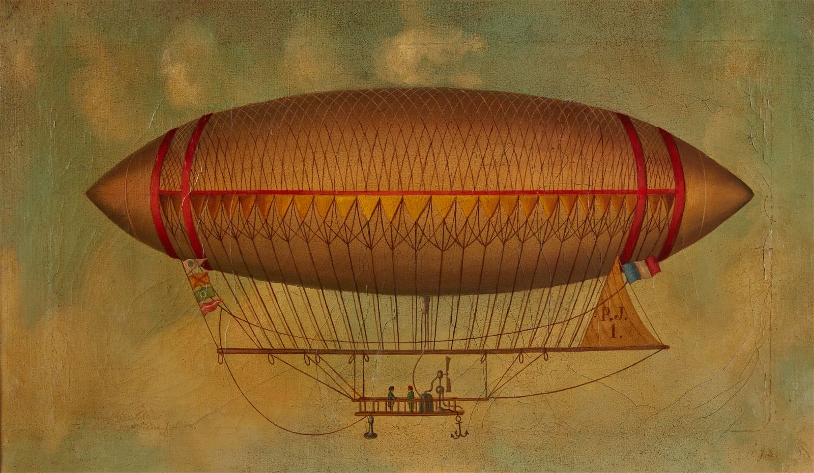 FLYING DERRIGIBLE AS DESIGNED BY PIERRE