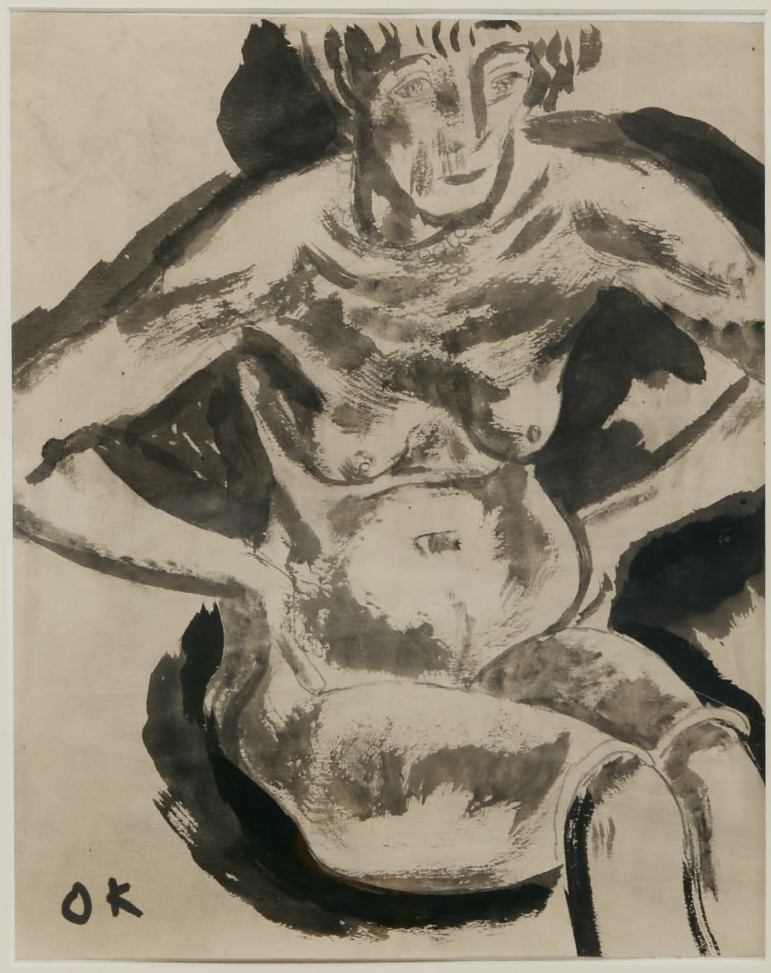 OSKAR KOKOSCHKA UNTITLED SEATED 2fb40e4