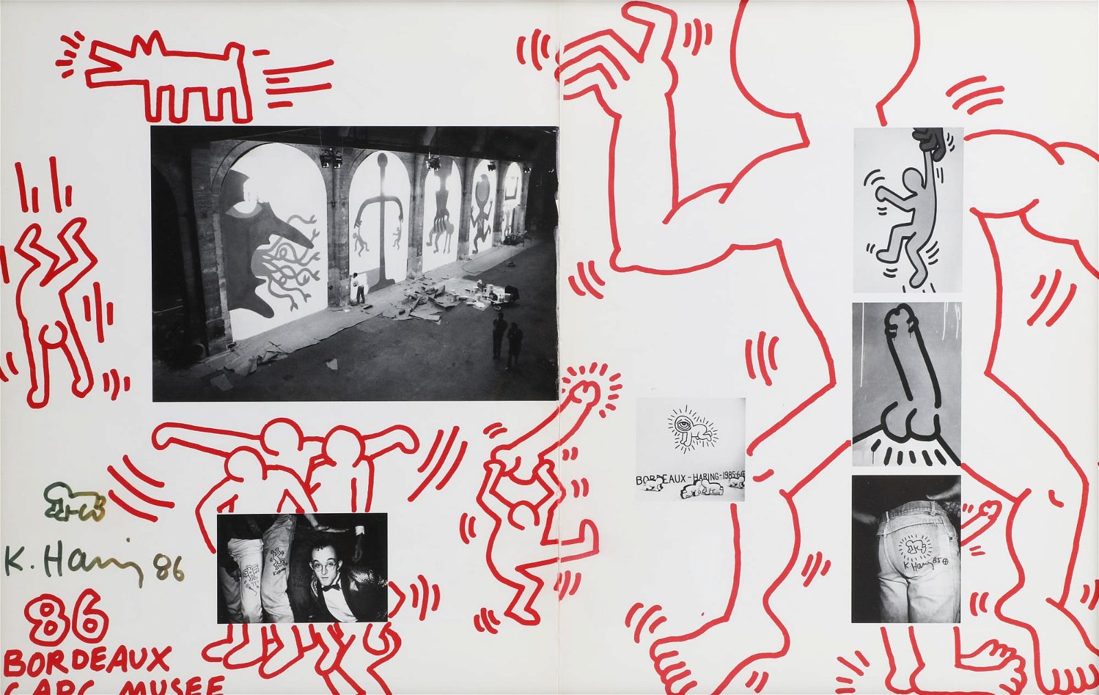 KEITH HARING, EXHIBITION ANNOUNCEMENT,