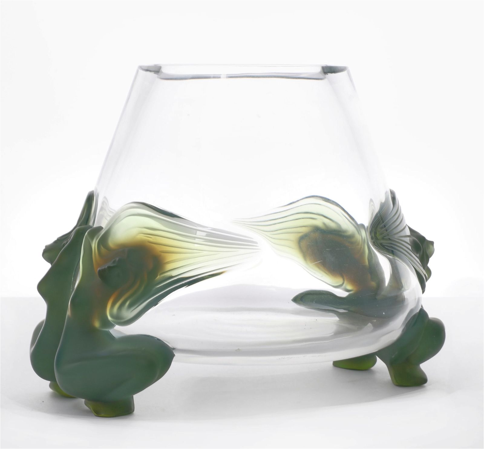 A LALIQUE CLEAR AND COLORED GLASS 2fb4263