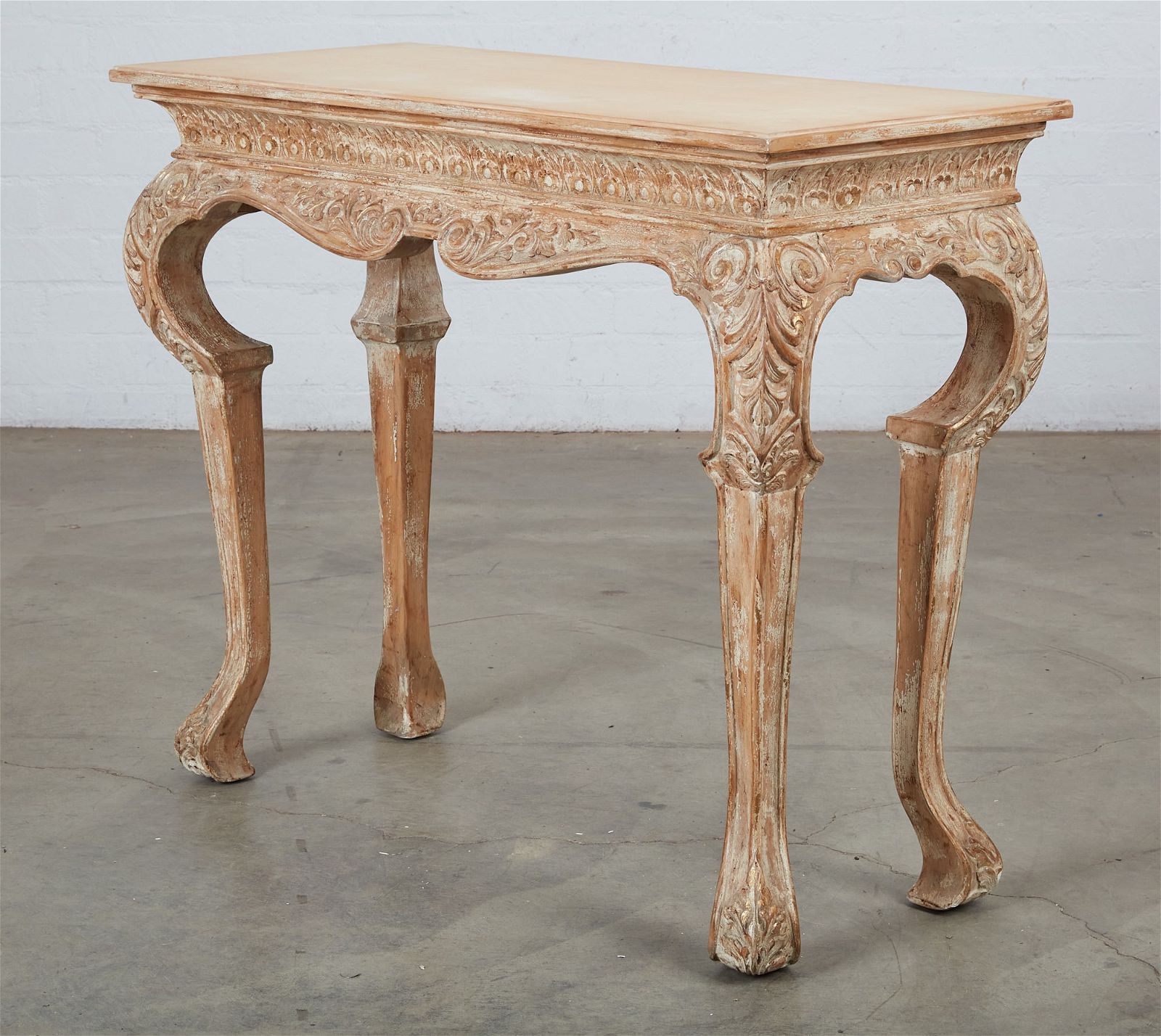 A LOUIS XVI STYLE CARVED CONSOLE 2fb4265