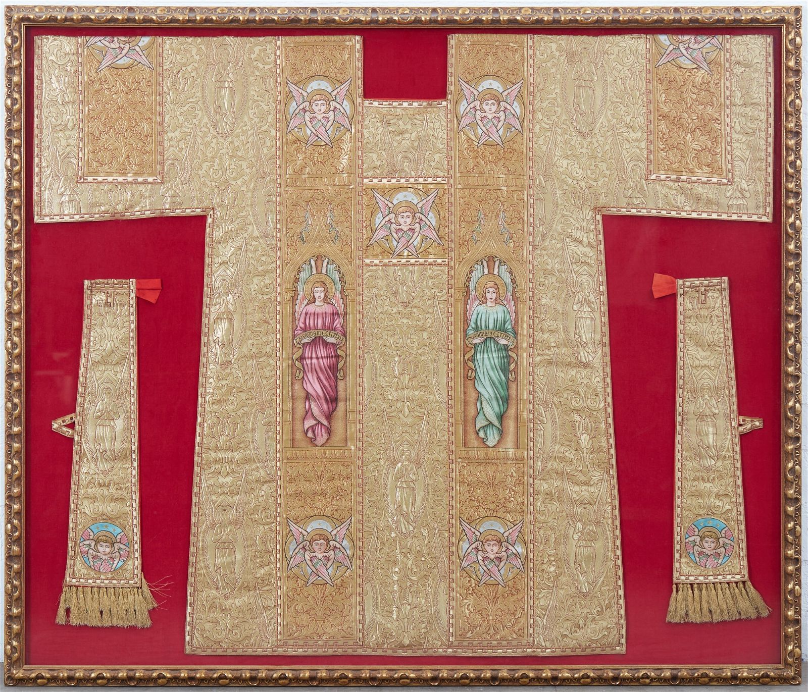 AN ITALIAN EMBROIDERED CHASUBLE  2fb42ae