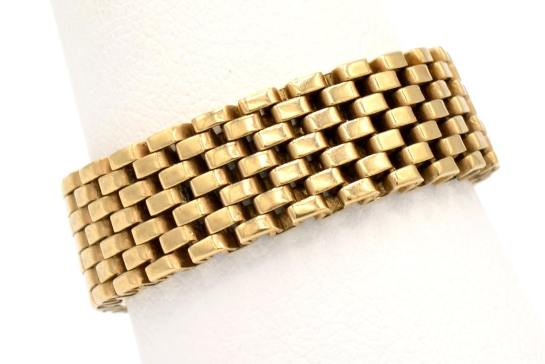 14K YELLOW GOLD GATE LINK MESH 3d18c1