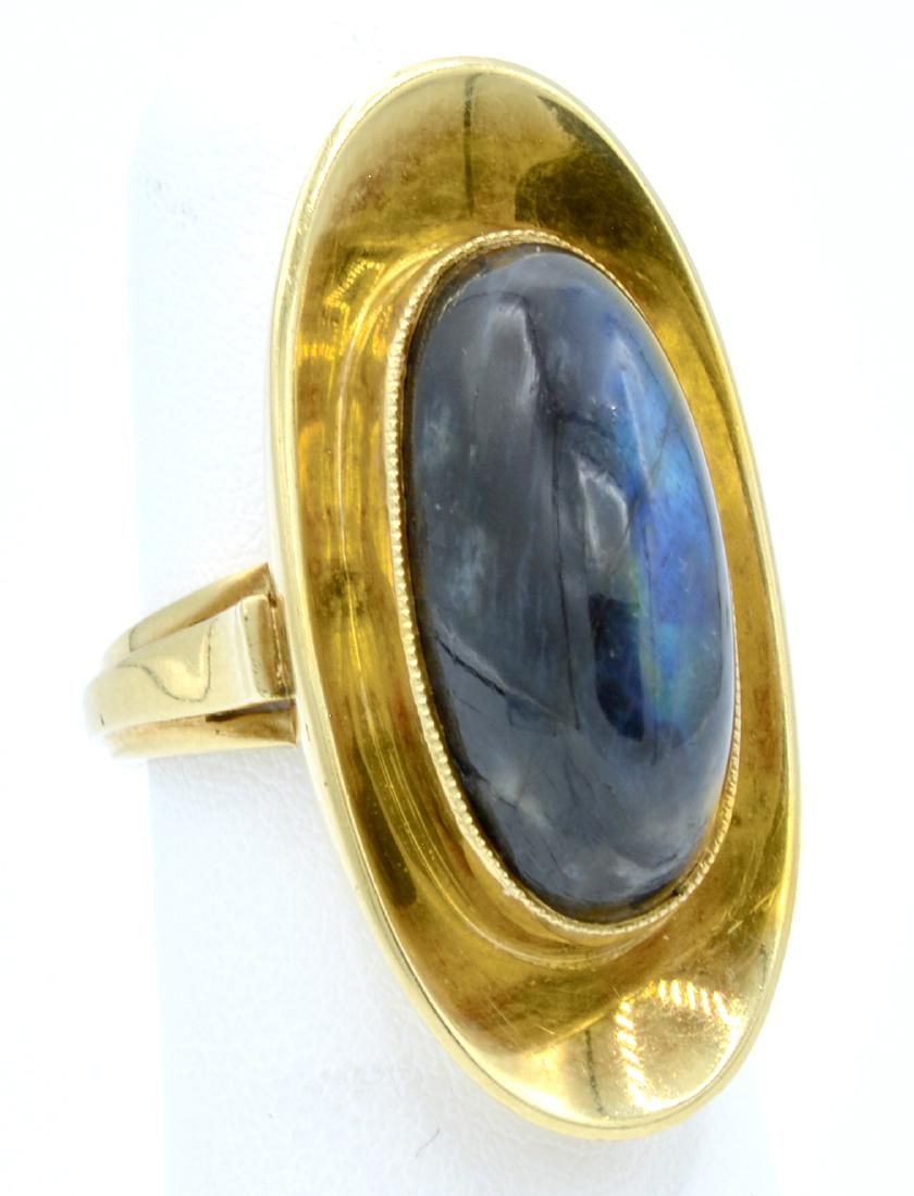 14K YELLOW GOLD & LABRADORITE RING14k