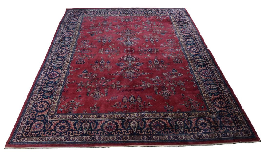 SAROUK ROOMSIZE CARPET, 12' 2"