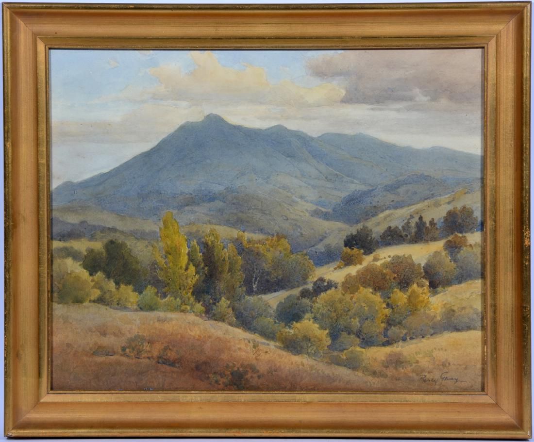 PERCY GRAY WATERCOLOR, MT TAMALPAIS,