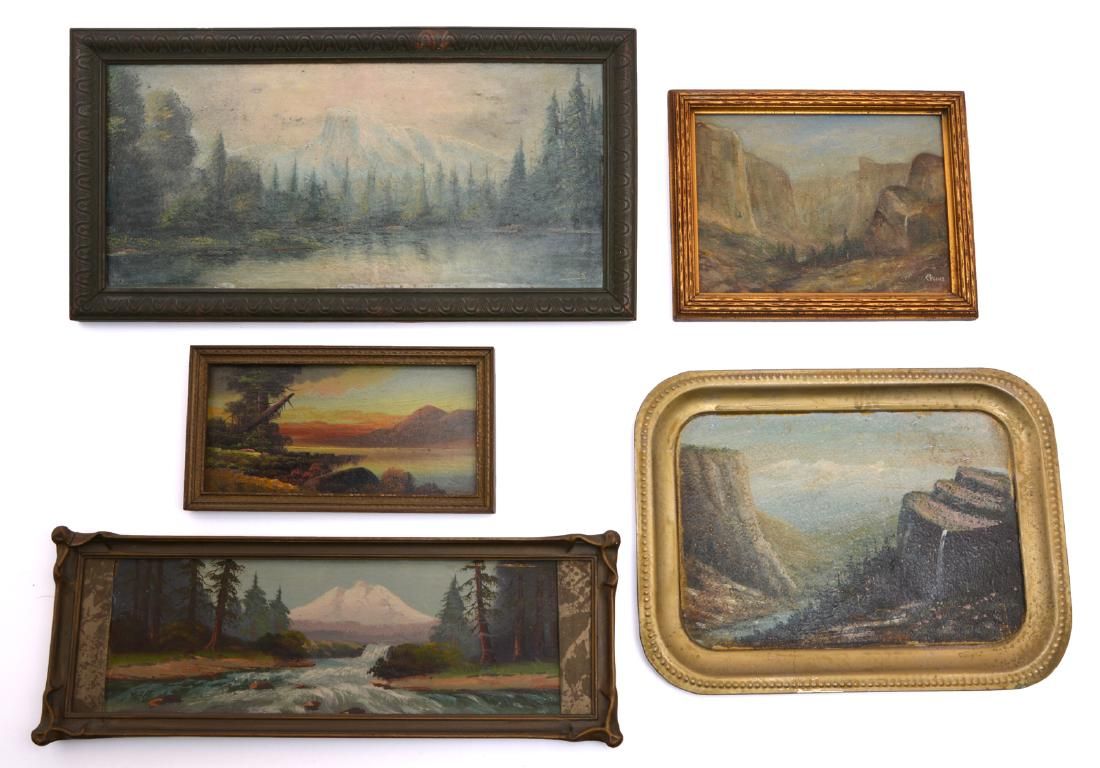 LOT OF 5 CALIFORNIA MT LANDSCAPES 3d192a