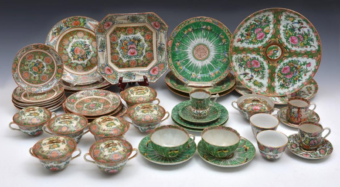 CHINESE DINNERWARE: ROSE CANTON, CABBAGE