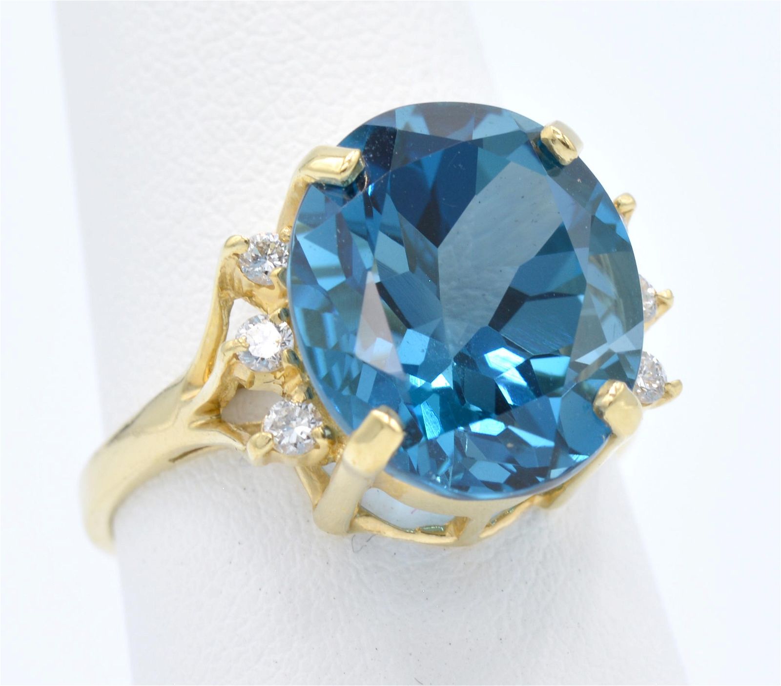 14K YELLOW GOLD LONDON BLUE TOPAZ 3d1a93