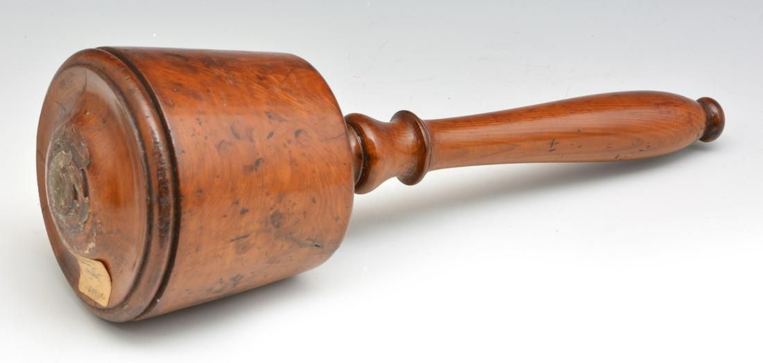 ENGLISH YEW WOOD CARVER'S MALLET,
