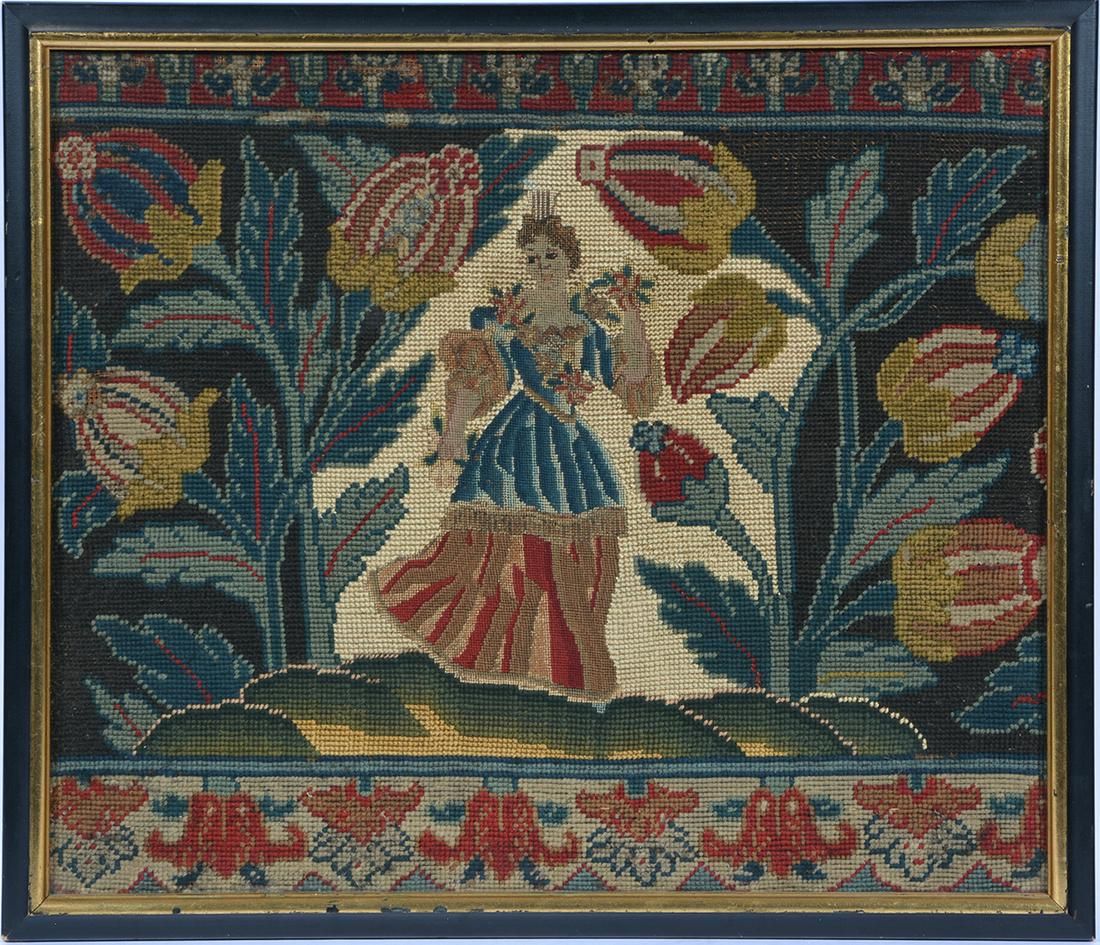 CONTINENTAL EMBROIDERY, WOMAN AMONG