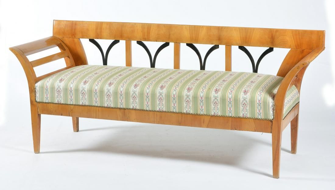 BIEDERMEIER SETTEE OR SOFA, 19TH C,