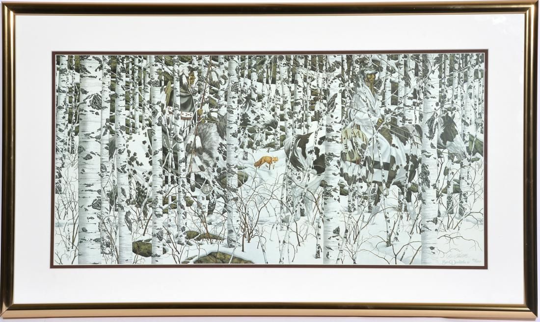 SIGNED BEV DOOLITTLE WOODLAND 3d1c00