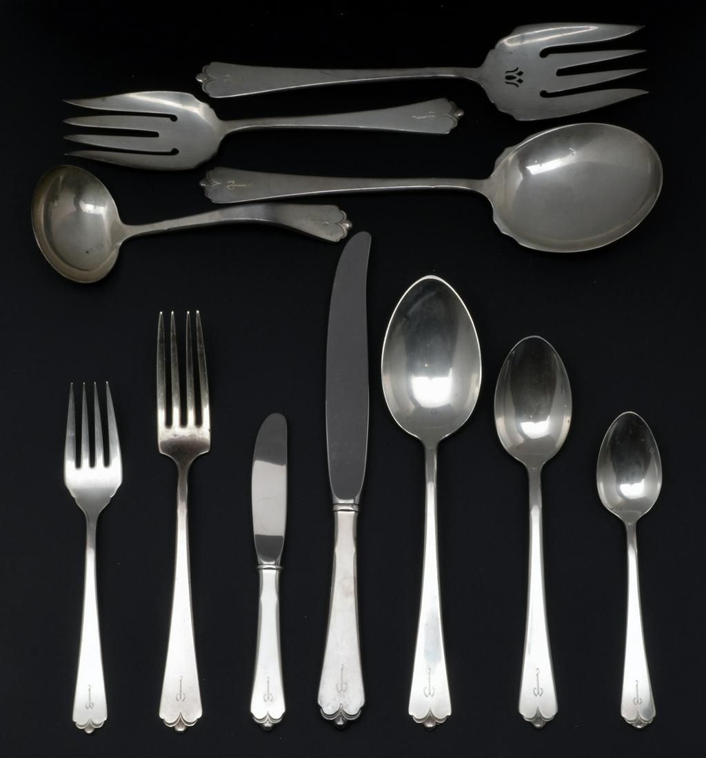 WALLACE STERLING FLATWARE, LOTUS PATTERN,