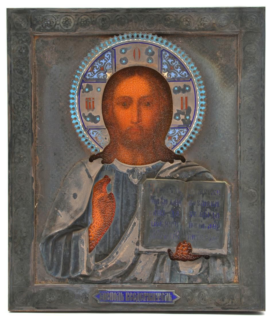 RUSSIAN ICON OF CHRIST PANTOCRATOR 3d1c92