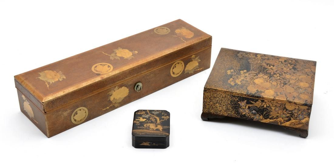 GROUPING OF JAPANESE LACQUER BOXES 3d1d26