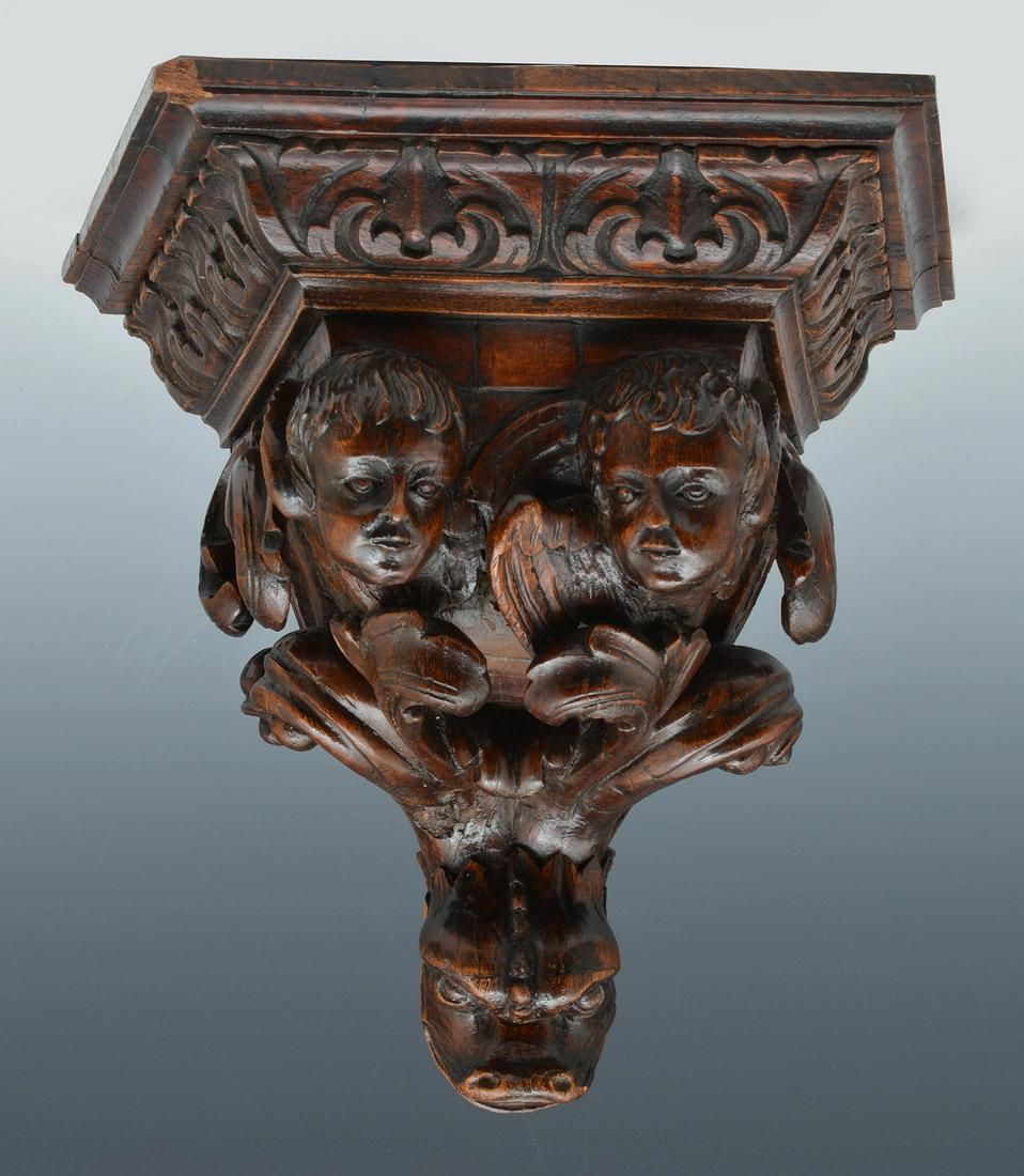 18TH C CARVED ITALIAN SHELF WITH