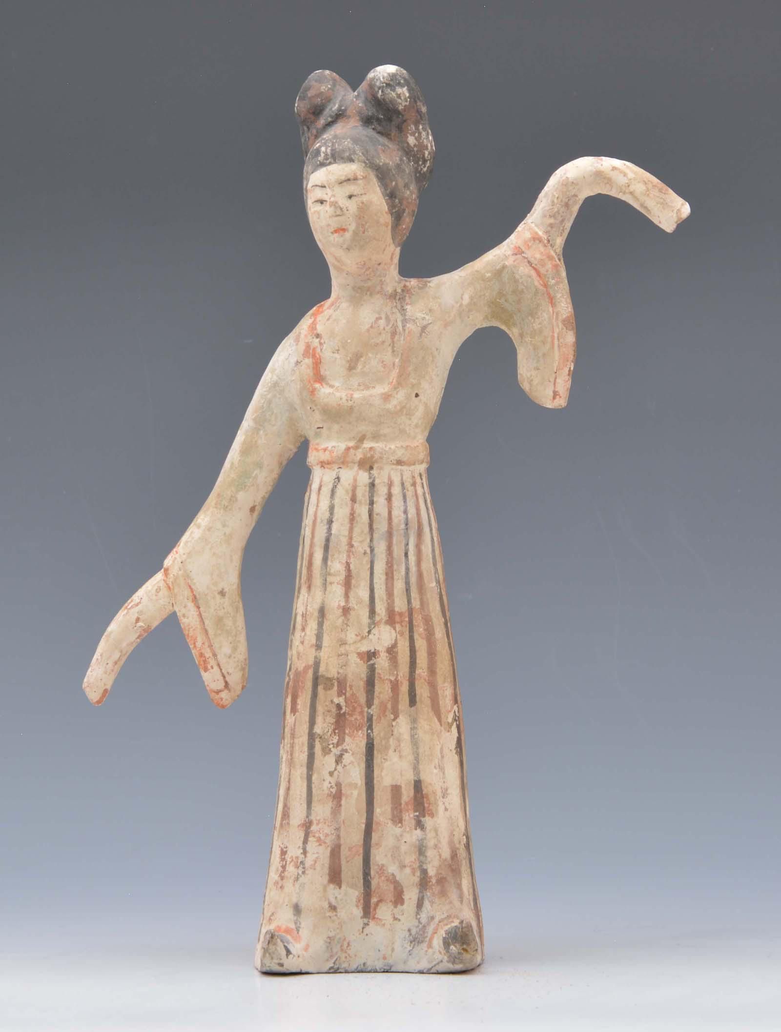 CHINESE DANCING TOMB FIGURE POSSIBLY 3d1e7c