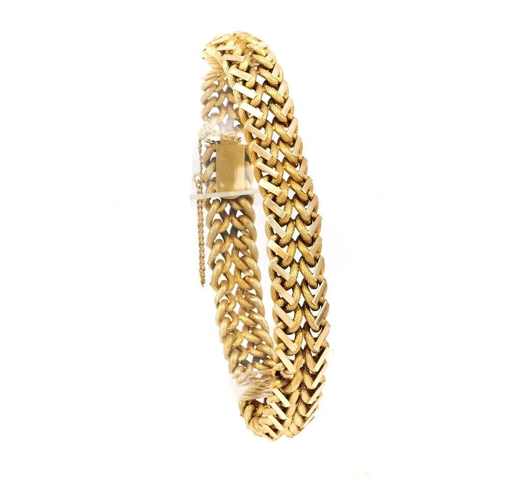 18K YELLOW GOLD DOUBLE CURB LINK 3d1ebf