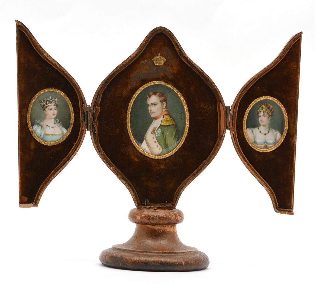 ARMAND BERTON, NAPOLEONIC PORTRAIT MINIATURE