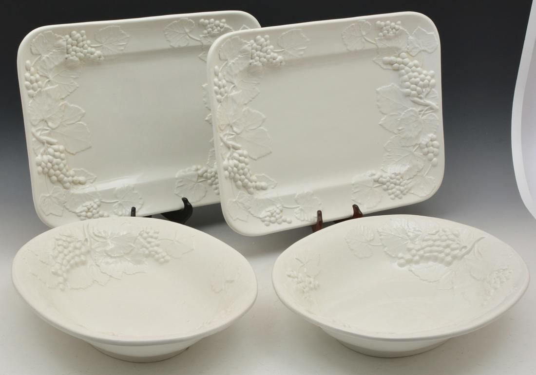 4 ITALIAN ELIOS TRAYS, 2 RECTANGULAR