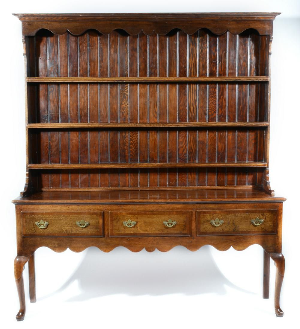 18TH/19TH C. OAK WELCH DRESSER,18th/19th