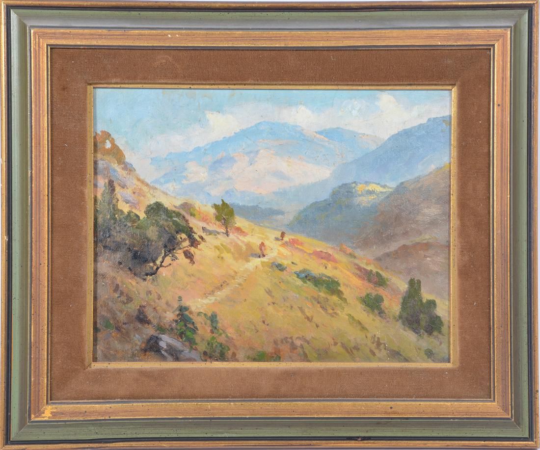 MARIN COUNTY LANDSCAPE, OIL ON