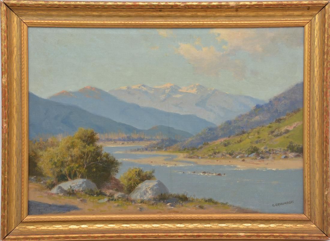 G. GROSSMACHT, MOUNTAIN LAKE LANDSCAPE,