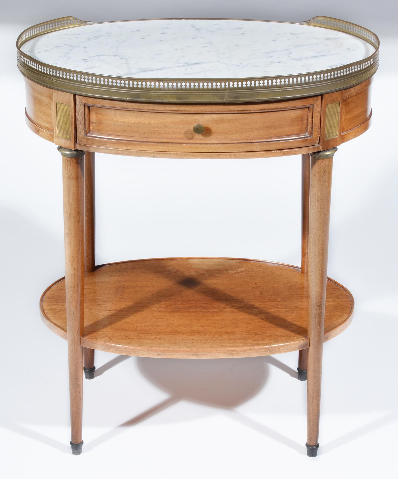 19TH CENTURY FRENCH MARBLETOP OVAL 3d20ba