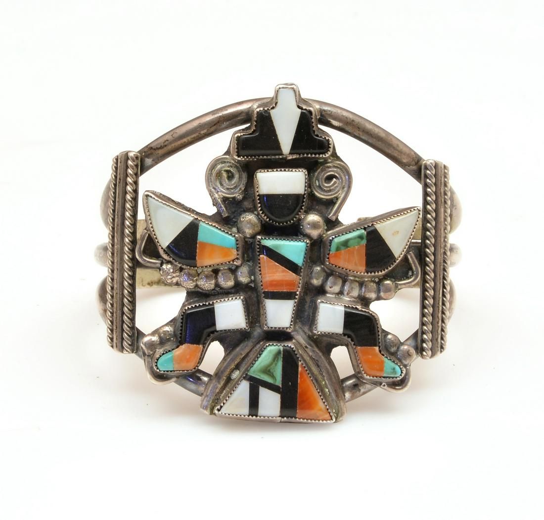 NATIVE AMERICAN ZUNI CUFF BRACELET Native 3d20d9