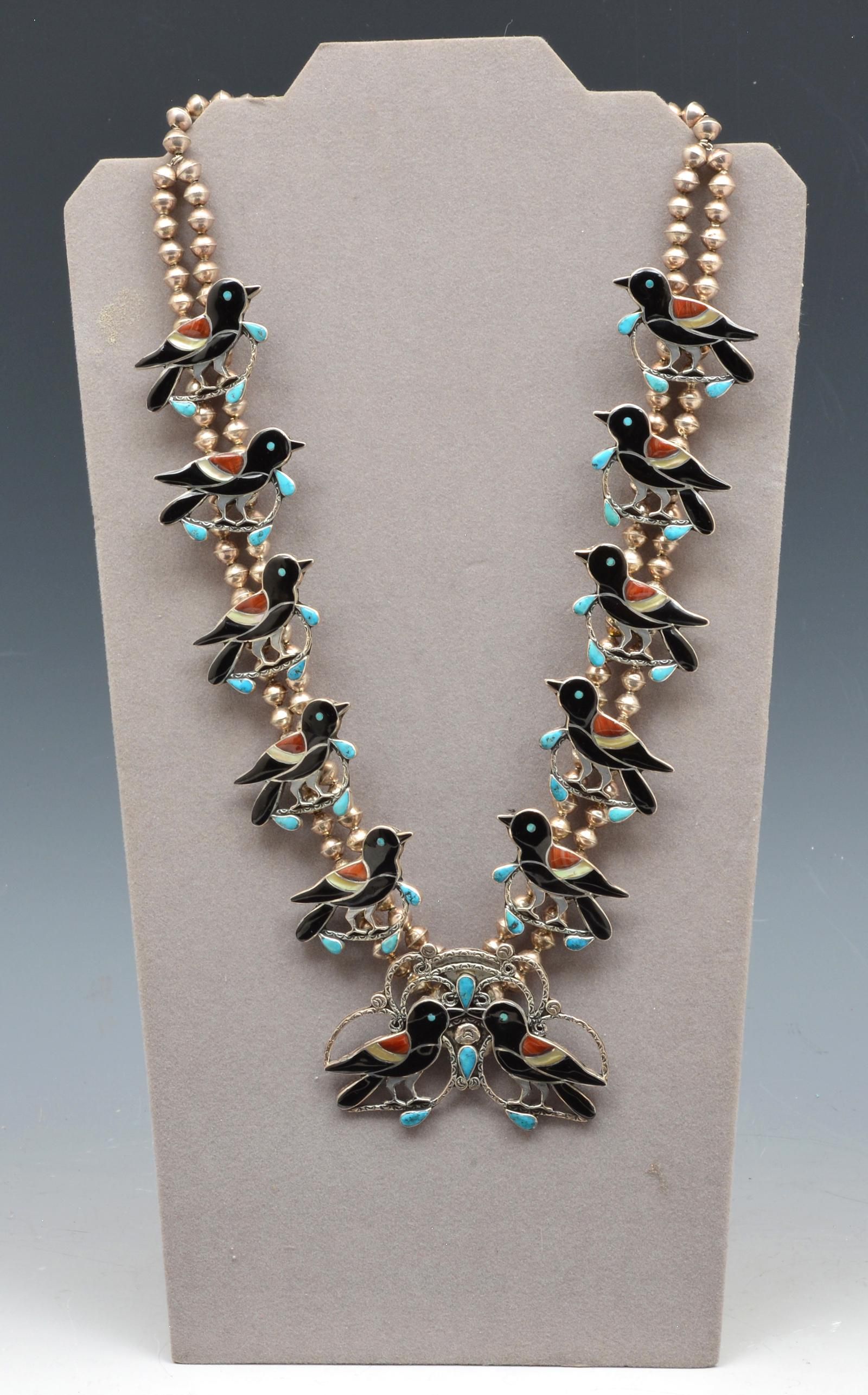 NATIVE AMERICAN ZUNI NECKLACE WITH