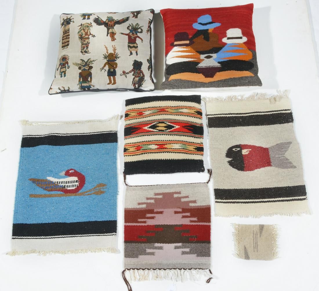 GROUPING OF NATIVE AMERICAN CARPETS,