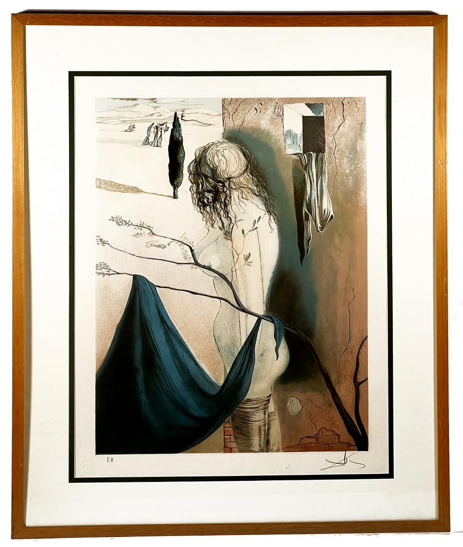 "FEMME SURREALIST II" SIGNED DALI"Femme