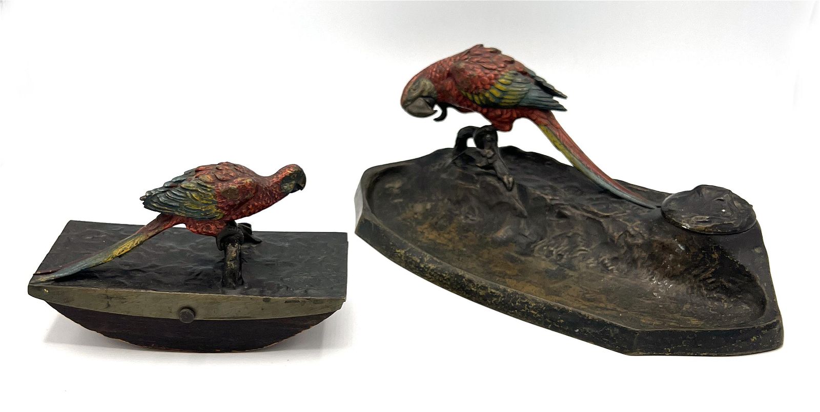 AUSTRIAN COLD PAINTED BRONZE PARROT