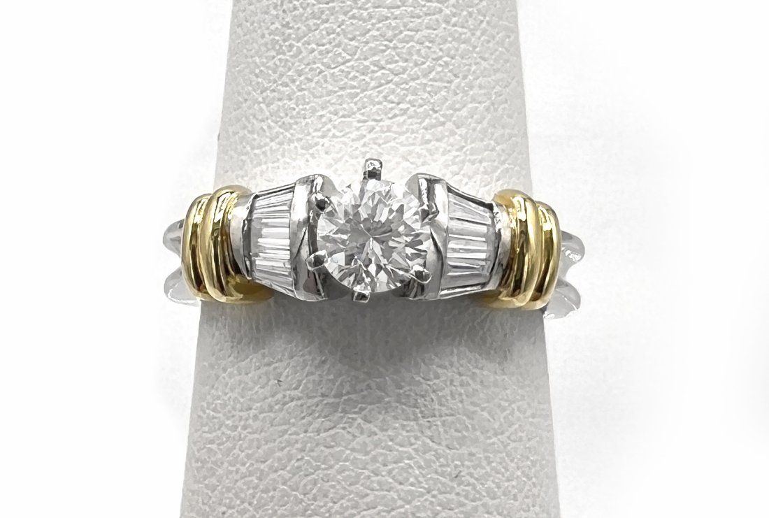 PLATINUM AND 18K YELLOW GOLD 0 50CT 3d22d8