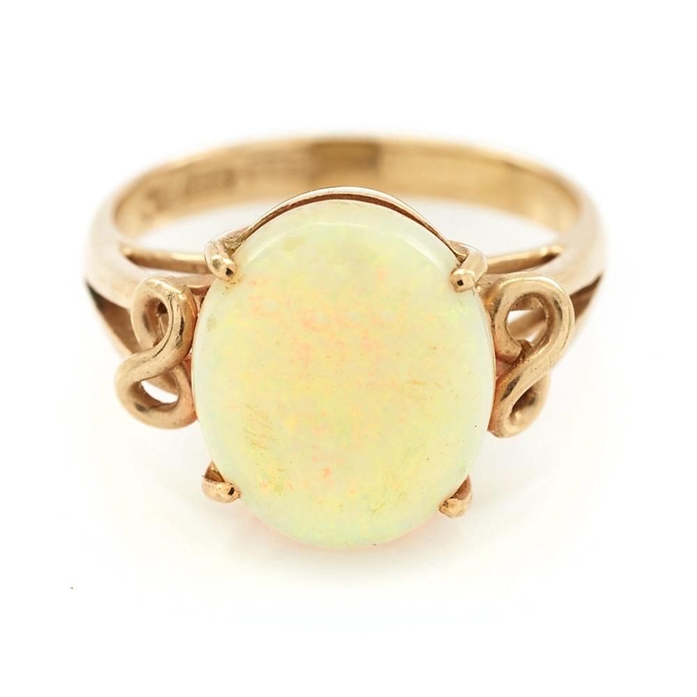 14KYG AND OPAL RING INFINITY SYMBOL 3d22ff