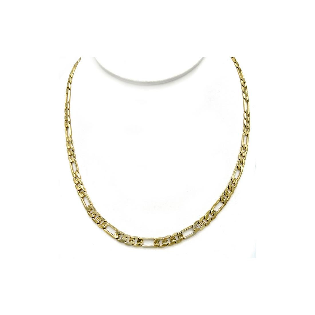 14K YELLOW GOLD FIGARO CHAIN14k Yellow