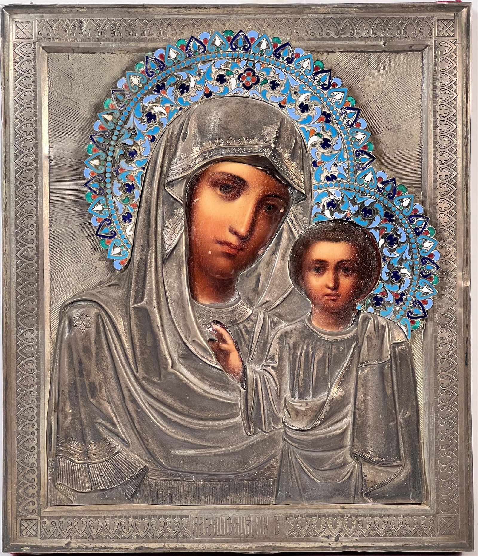 RUSSIAN ICON MARY AND THE BABY 3d2315